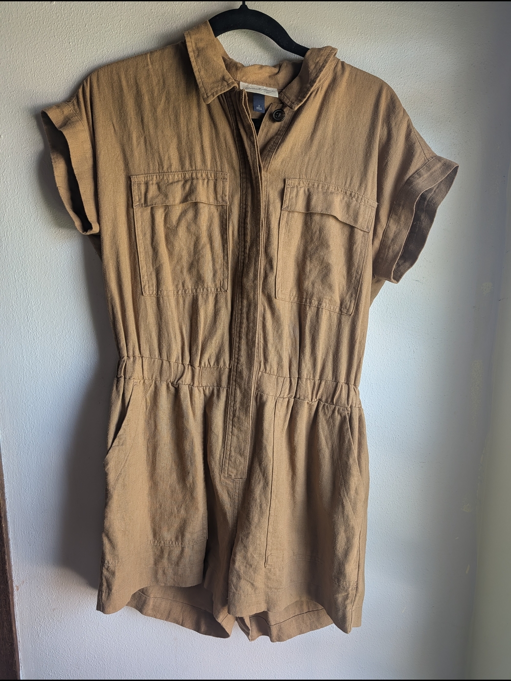 Universal Thread Tan Utility Shorts Romper